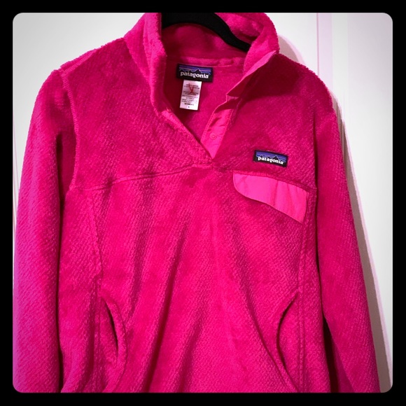 Size S EEUC Pink Patagonia Re-Tool Snap T Pullover - Picture 1 of 3